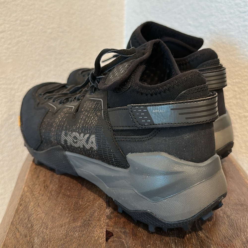 Hoka Women's Black Athletic Trail Shoes with Vibram Outsole - Picture 5 of 13